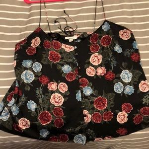 Kensie, floral, strap tank top blouse, XL